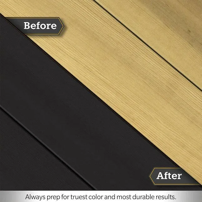 Console Cabot Black Stevig Exterior Wood Stain and Sealer (1-Gallon)