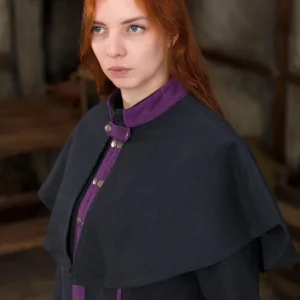 Console Dungeons & Dragons Warlock Cape Black/Purple Xs