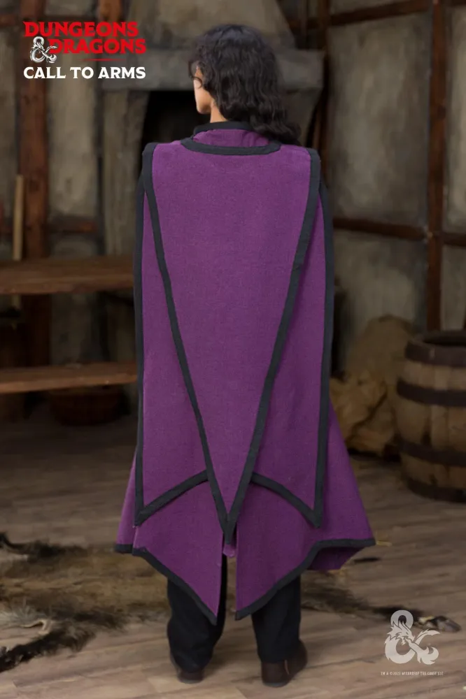 Dungeons & Dragons Sorcerer Cape Purple/Black voor Jassen en Tassen | 8 Haken S