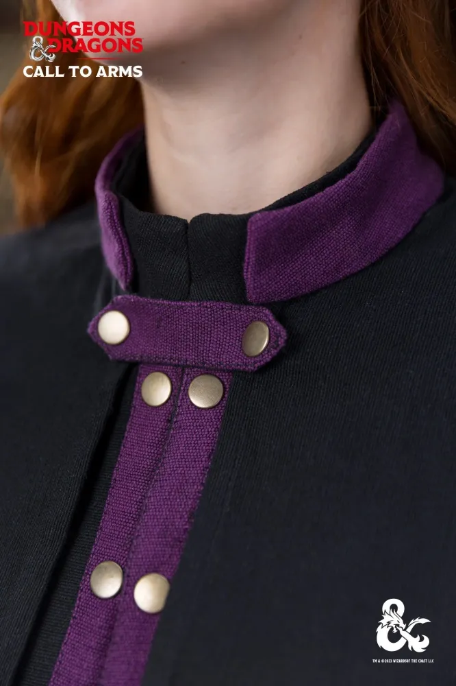 Dungeons & Dragons Warlock Cape Black/Purple Zwart Staal | Industriële Look Xs