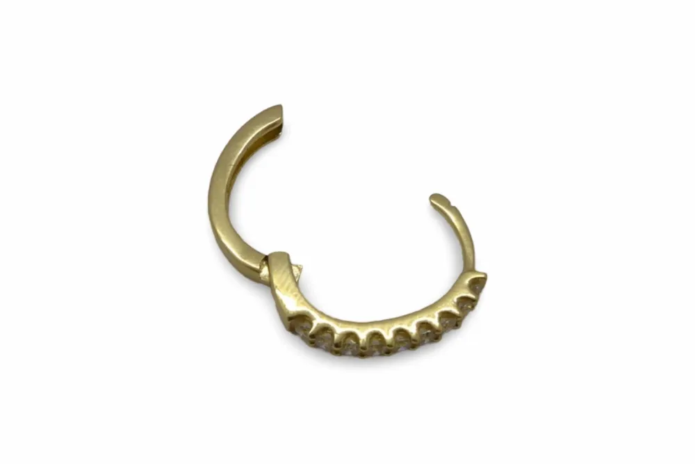 Gouden and diamond earrings 0.27 ct Lichte Eik | Scandinavisch Design
