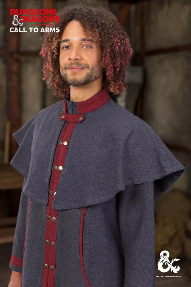 Smalle Dungeons & Dragons Warlock Cape Grey/Red Xs