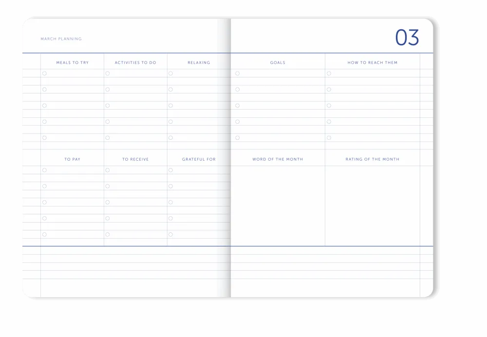 Agenda 2026 Dark Blue A-Journal