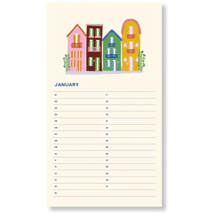 Verjaardagskalender Flowers A-Journal