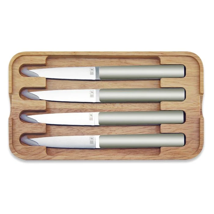 Tarrerias Bonjean Hector Giftset 4 steakmes argile inox AARKE