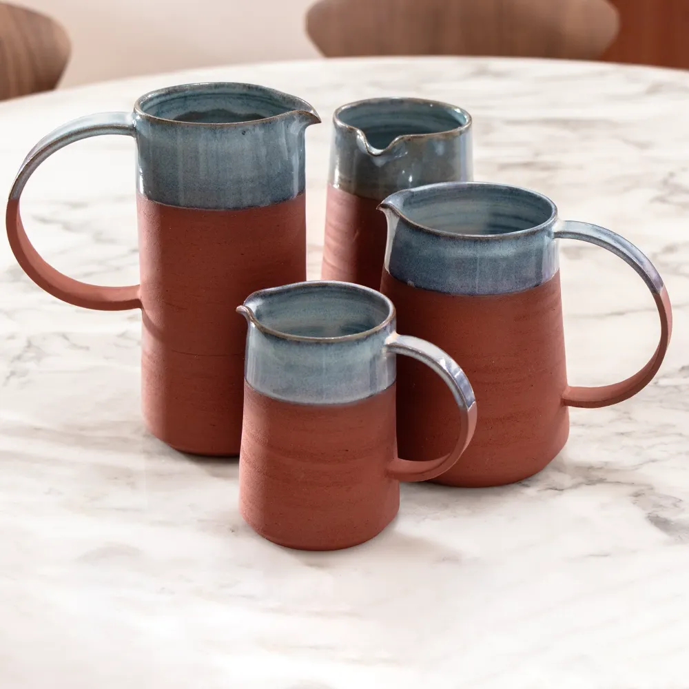 AB Ceramics Karaf 5 Rood Opaal Blauw 100 cl