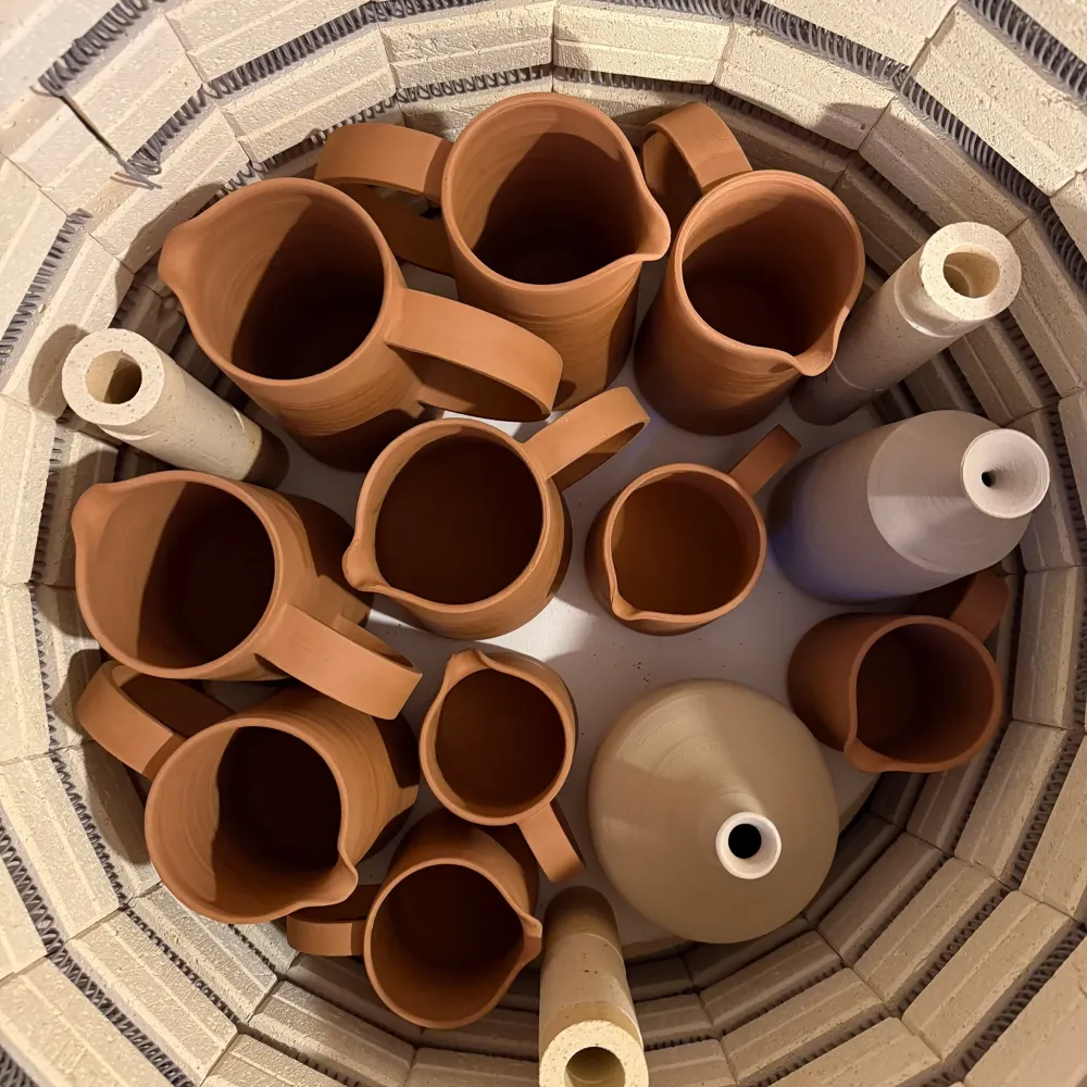 AB Ceramics Karaf 5 Rood Opaal Blauw 100 cl