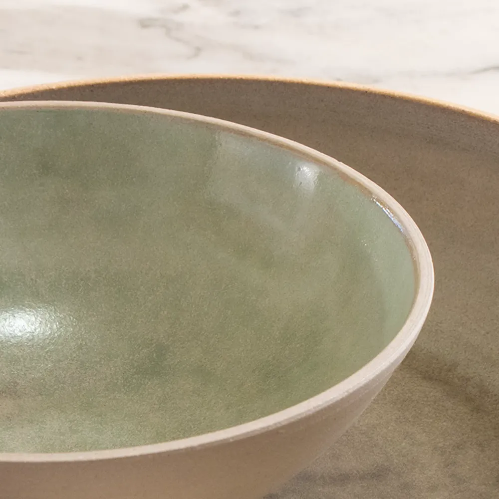 AB Ceramics Noodle Kom Wit Mint D19