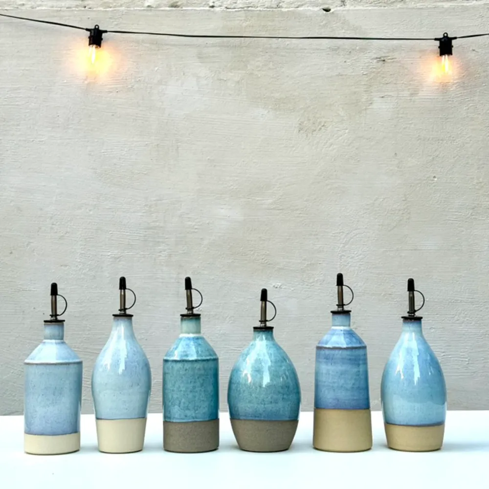 AB Ceramics Olijfolie Fles Grijs Opaal 84 cl