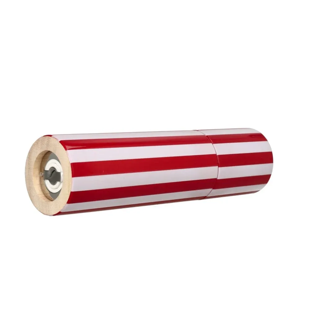 Addison Ross - Column Striped Peper & Zoutmolen Red & White 24 cm