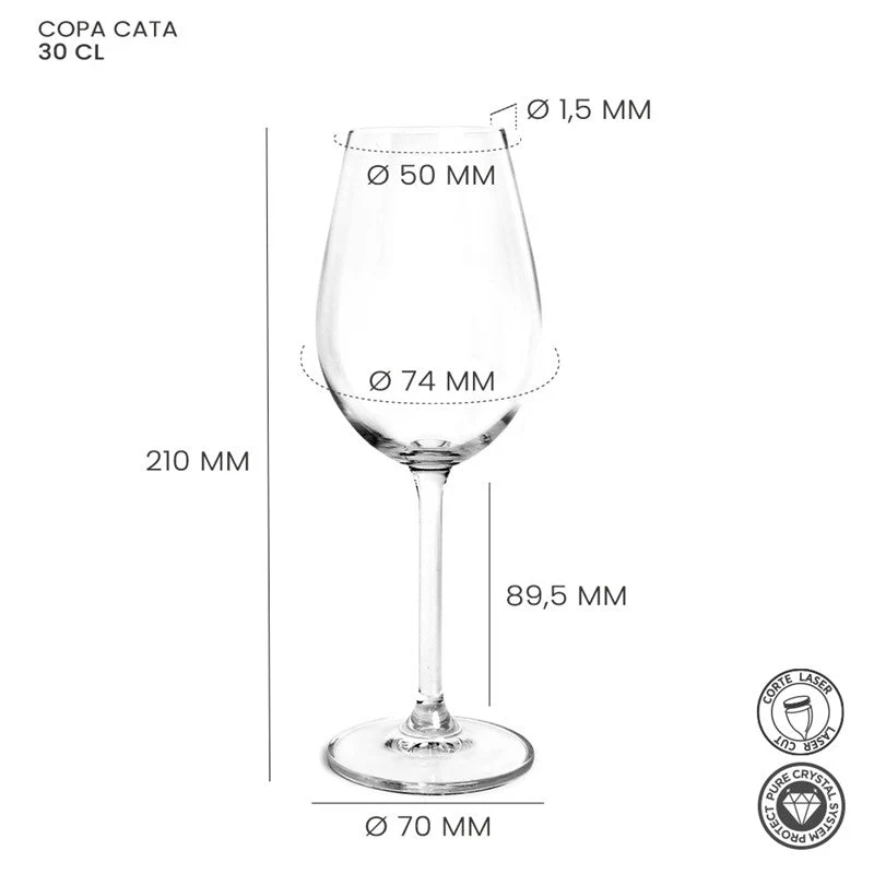 Alar Cata Wijnglas 30 cl - Doos 6 stuks