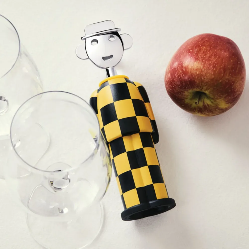 Alessi Alessandro Kurkentrekker Giallo e Nero