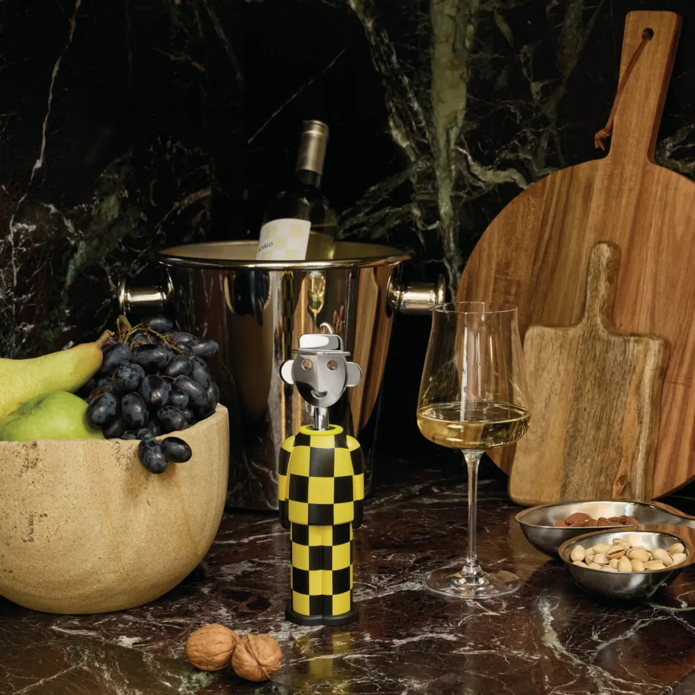 Alessi Alessandro Kurkentrekker Giallo e Nero