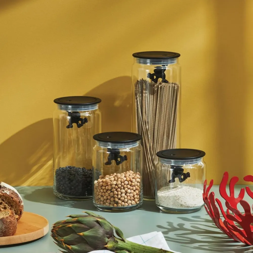 Alessi Gianni Voorraadpot Zwart 90 cl