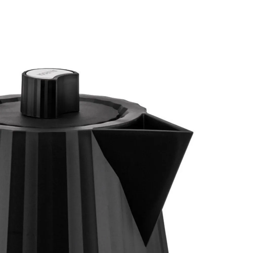 Alessi Plissé Elektrische Waterkoker Zwart 1 l