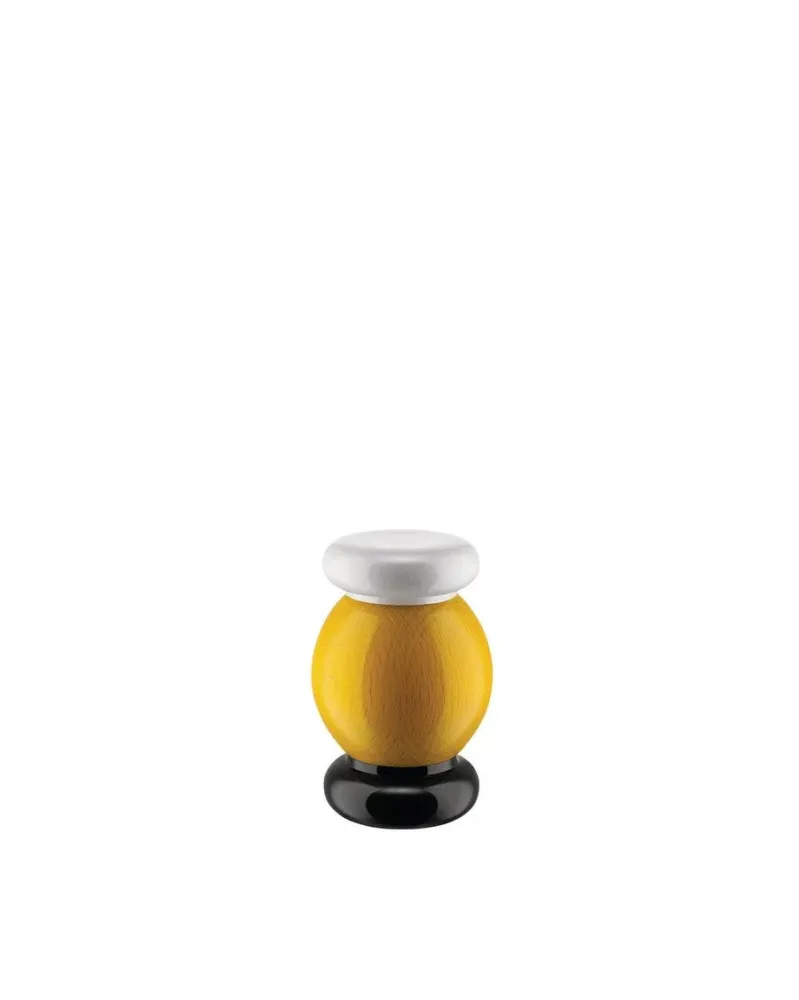 Alessi Twergi Kruidenmolen - S - geel/zwart/wit
