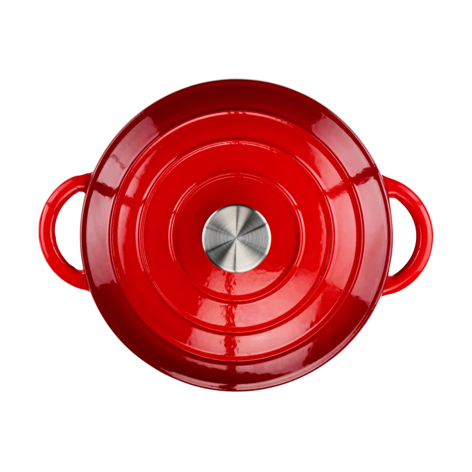 Casserole Enamel Cast Iron Red alpina