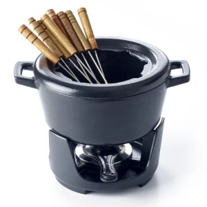 Alva Fondueset - Nori - Gietijzer - 8 vorkjes / personen - 2 Liter