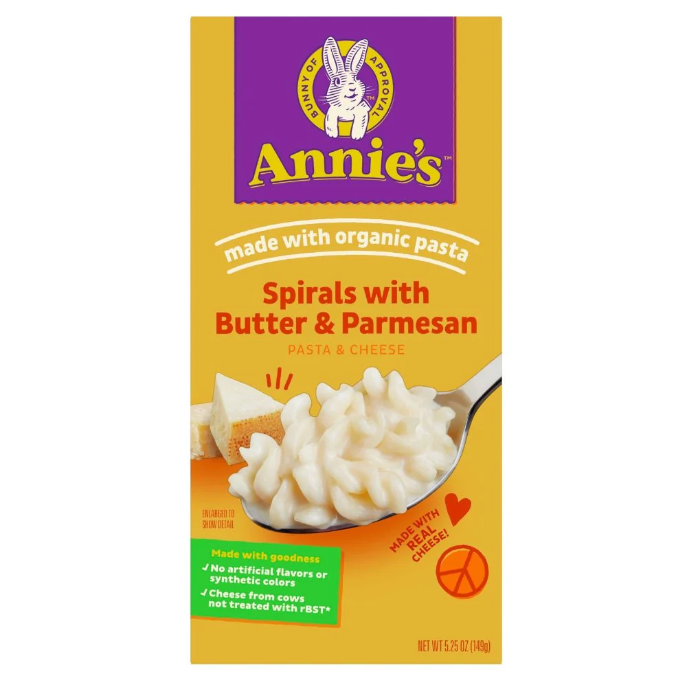 Annie's Mac & Cheese Spirals Butter, fusilli met boter en kaas van 148g