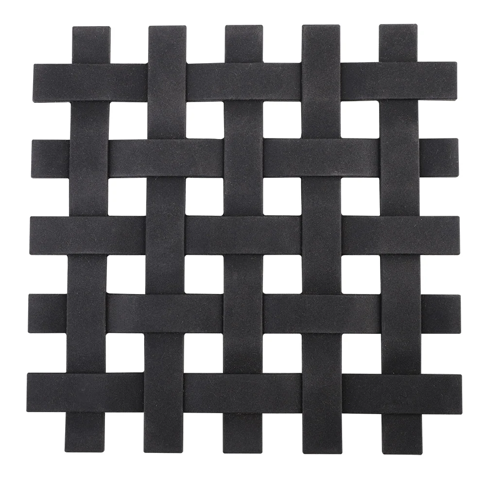 Appetito Silicone Lattice Trivet 17.5x17.5cm (zwart)