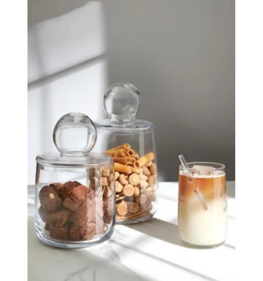 ASA jar lid, clear d. 14,5 cm, h. 21,2 cm SARABI