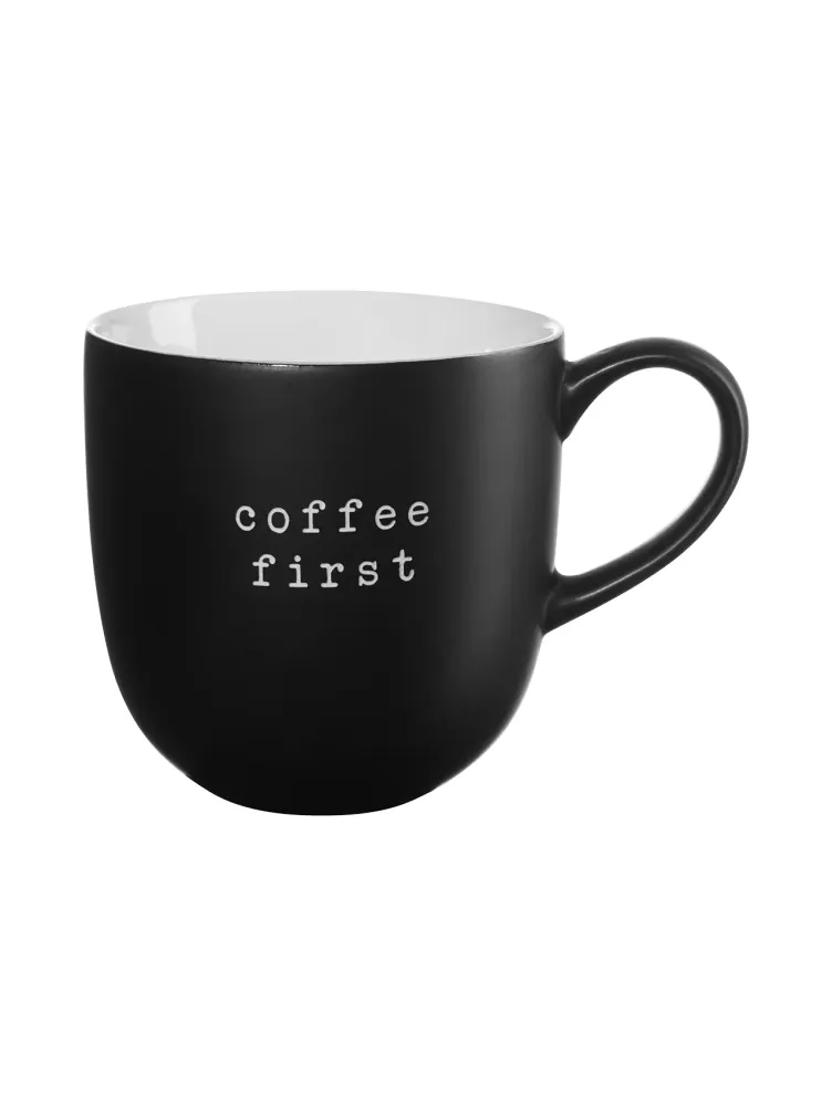 ASA mug, coffee first D. 9,5 cm, H. 9,5 cm, 0,35 l.