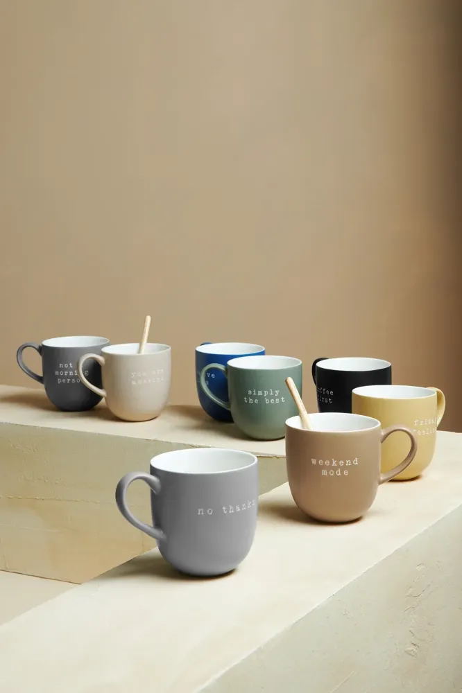 ASA mug, coffee first D. 9,5 cm, H. 9,5 cm, 0,35 l.