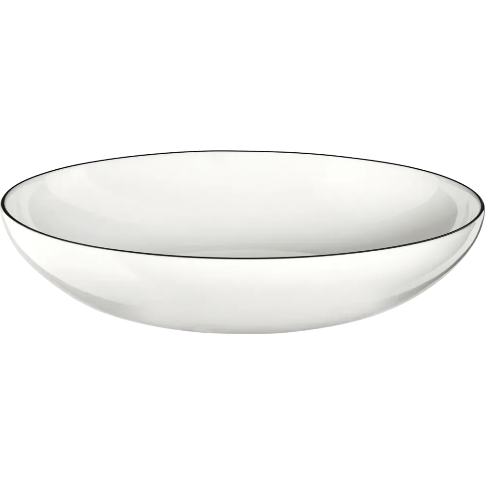 ASA Selection Diepe Borden / Pastaborden Table Ligne Noire ø 22 cm - 4 Stuks