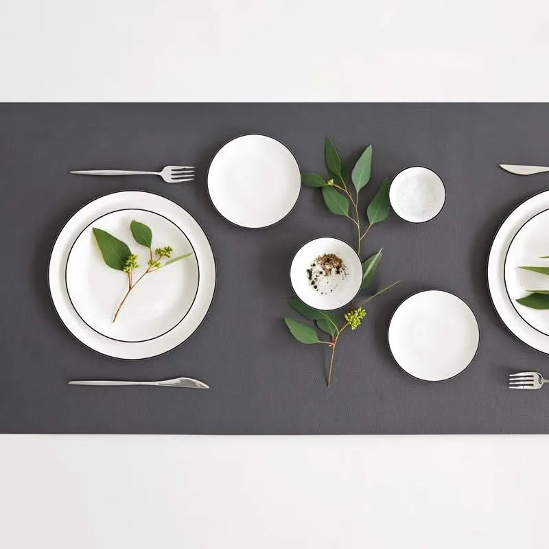 ASA Selection Diepe Borden / Pastaborden Table Ligne Noire ø 22 cm - 4 Stuks