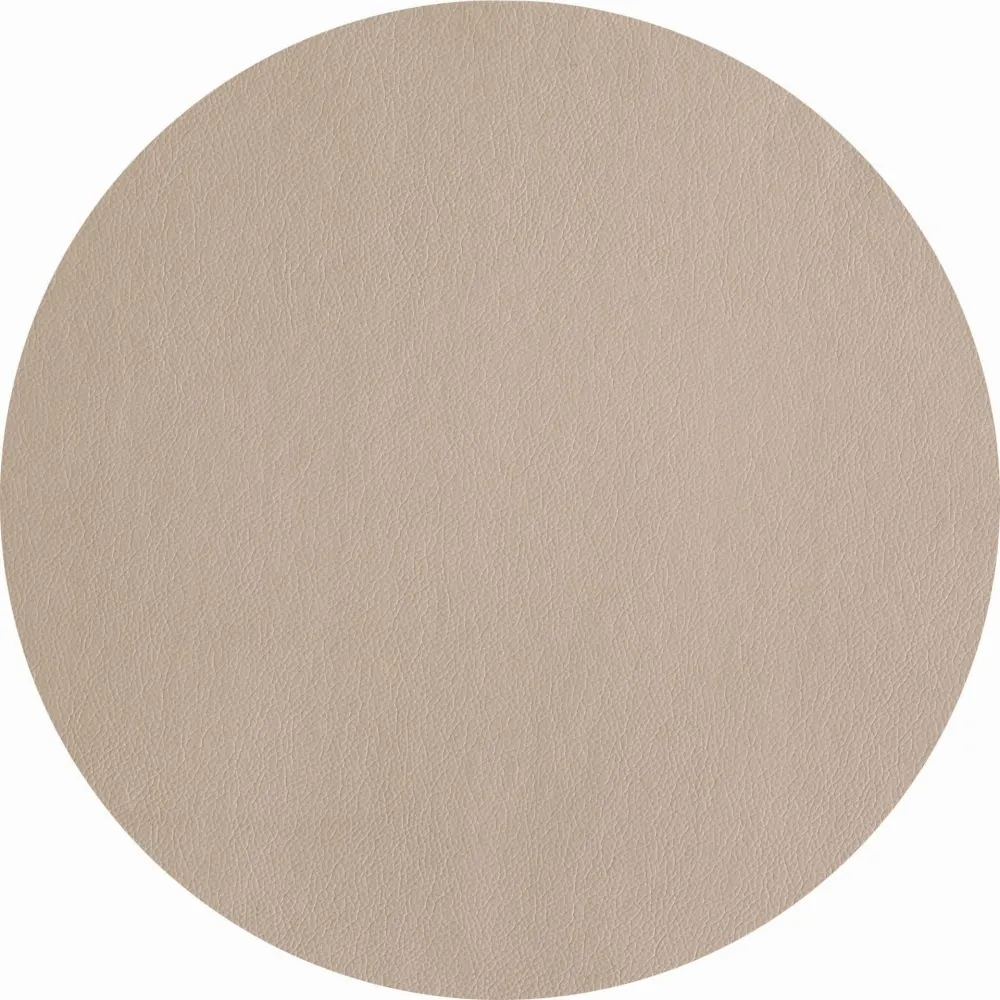 ASA Selection Placemat - Leather Optic Fine - Stone - ø 38 cm