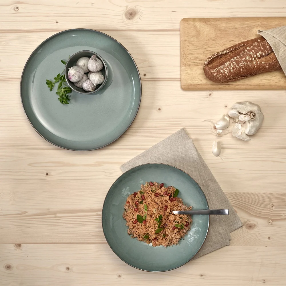 ASA Selection Serviesset Saisons - Eucalyptus 18 delig / 6 personen - 6 dinerborden, 6 kommen en 6 ontbijtborden