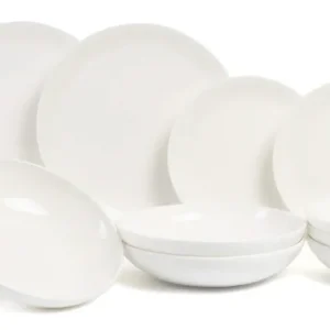 ASA Selection Serviesset Table - Wit 18-delig / 6 personen - 6 dinerborden, 6 ontbijtborden en 6 diepe borden