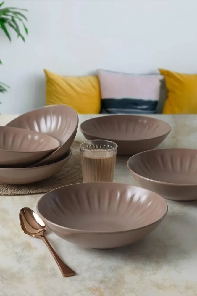 Set van 6 borden Darius keramiek Asir Group