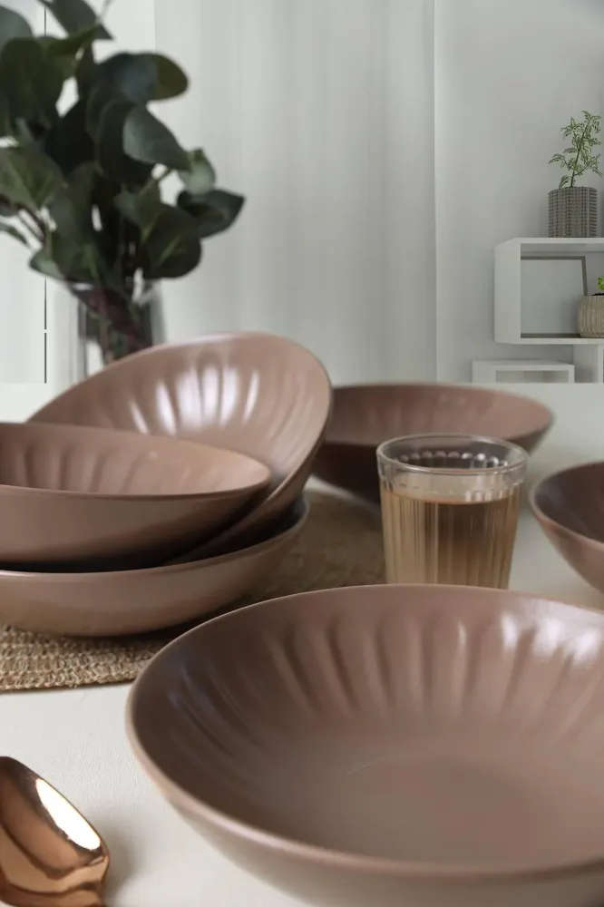 Set van 6 borden Darius keramiek Asir Group