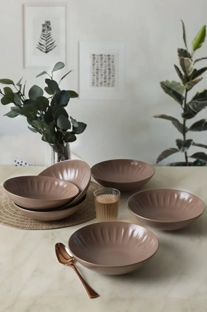Set van 6 borden Darius keramiek Asir Group