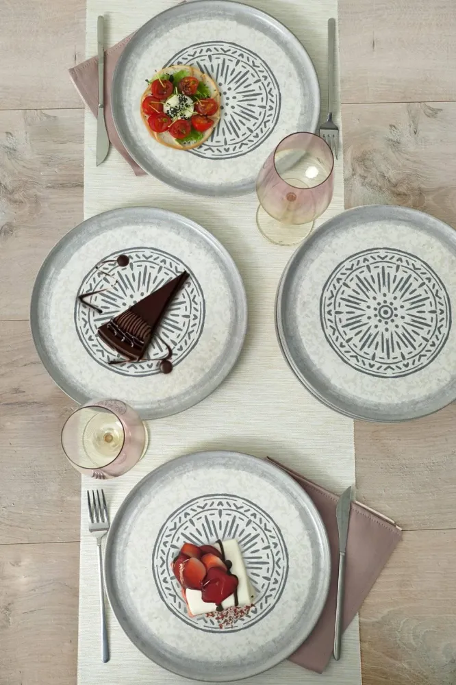 Set van 6 borden keramiek Asir Group