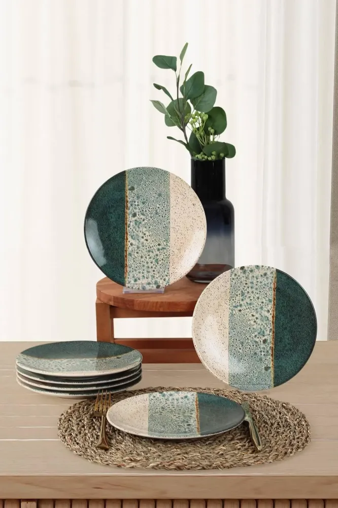 Set van 6 dessertborden Derek keramiek Asir Group