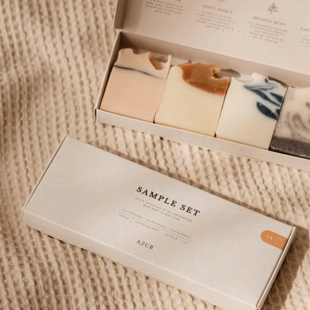 Azur Sample Set Natuurlijke zepen 4 st.