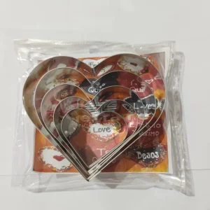 Cortadores Corazon 5 pz Bakers Depot