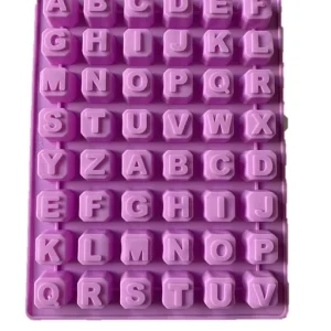 Molde Silicon Abecedario 2cm Cubo Bakers Depot