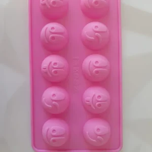 Molde Silicon Emojis 3 cm 10 Cavidades Bakers Depot
