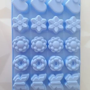 Molde Silicon Flores Mariposas Y Corazones 4-5 cm 20 Cavidades Bakers Depot