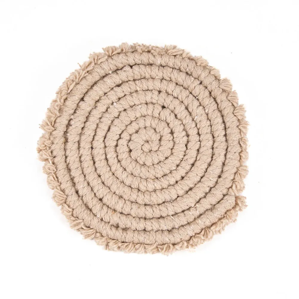 De katoenen onderzetter - beige Bazar Bizar Antwerp