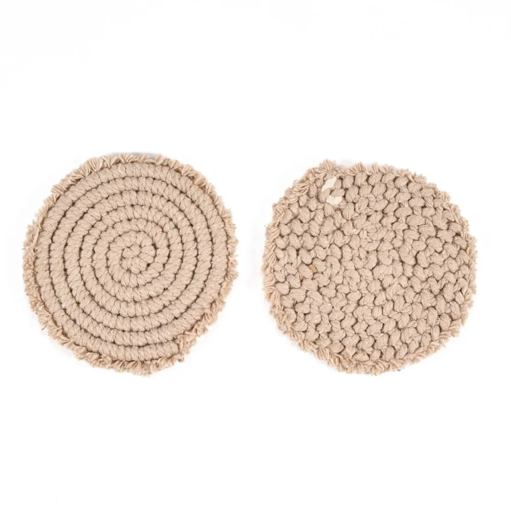De katoenen onderzetter - beige Bazar Bizar Antwerp