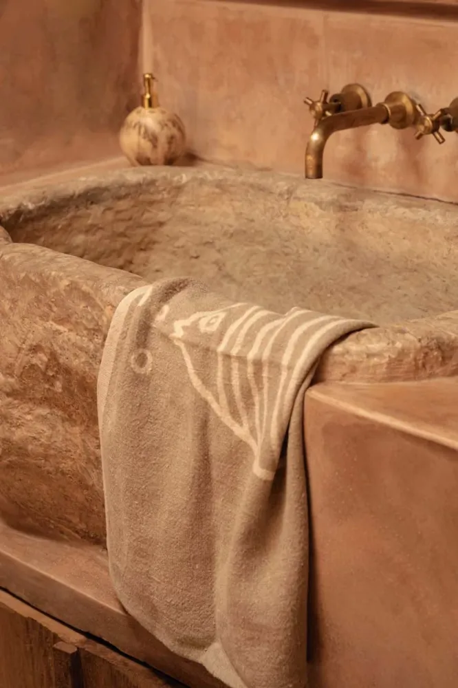 Linen Fish Keukendoek - naturel wit - 50x70 cm Bazar Bizar Antwerp
