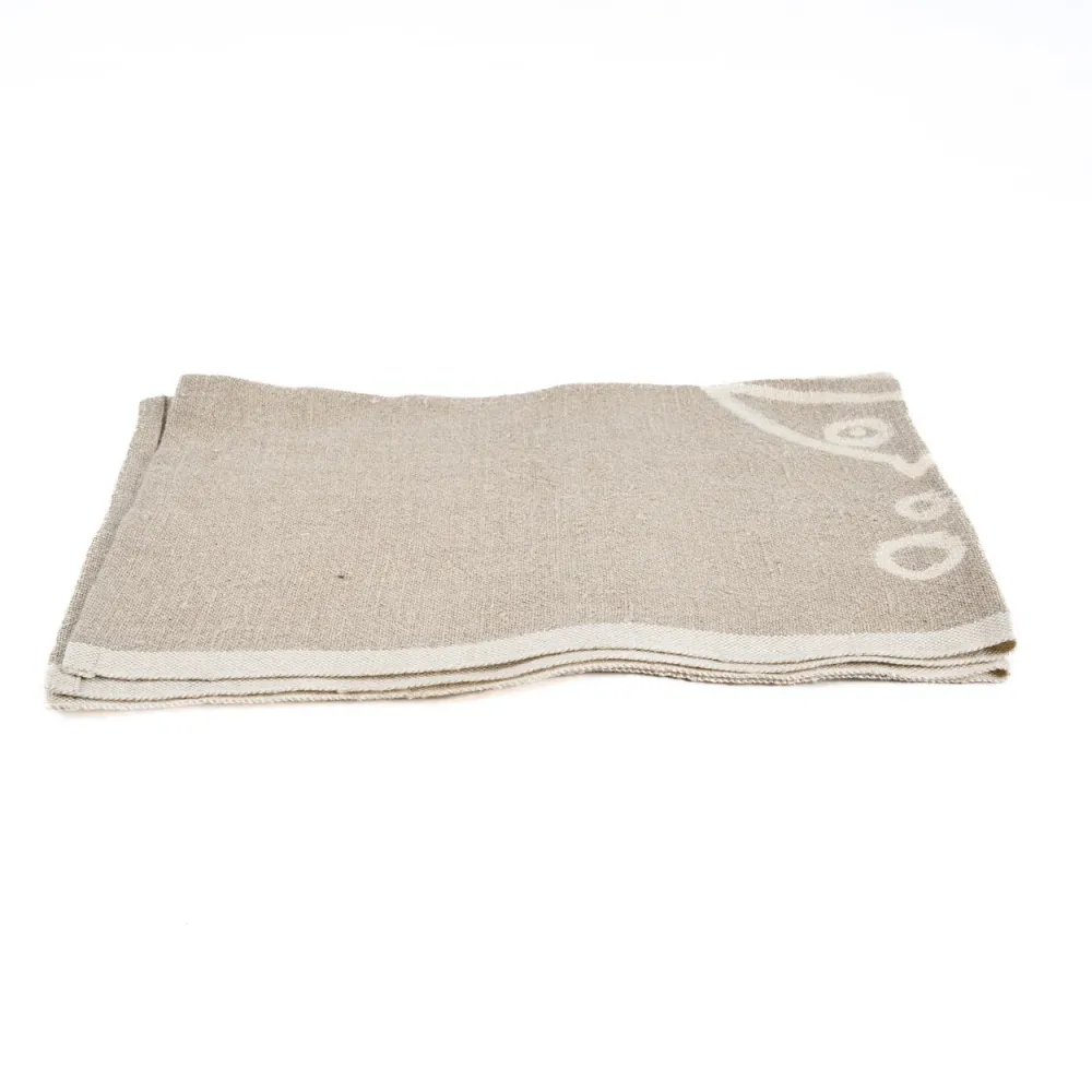 Linen Fish Keukendoek - naturel wit - 50x70 cm Bazar Bizar Antwerp