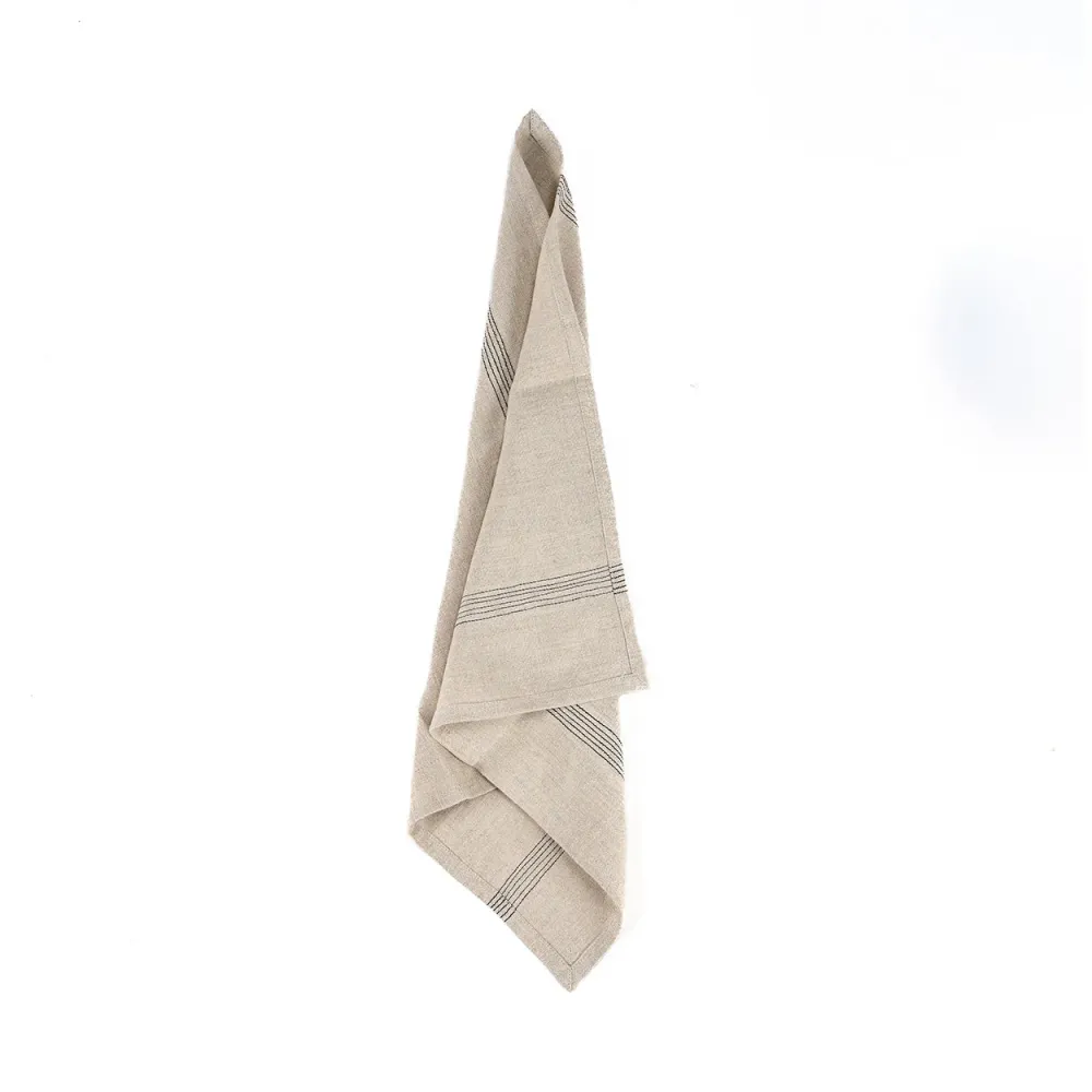 De Lint Biscuit-servet - natuurlijk zwart - 45x45 Bazar Bizar Antwerp