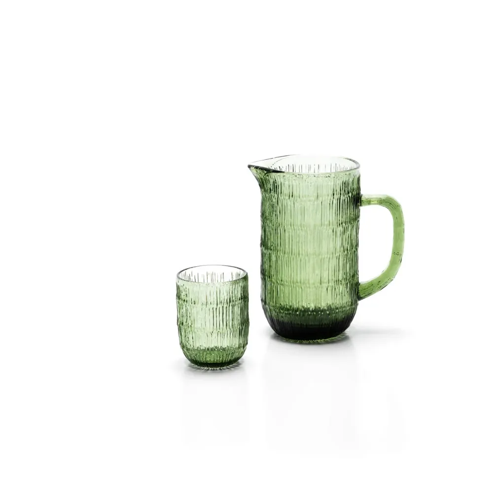 Moss Ripple waterglas - groen Bazar Bizar Antwerp
