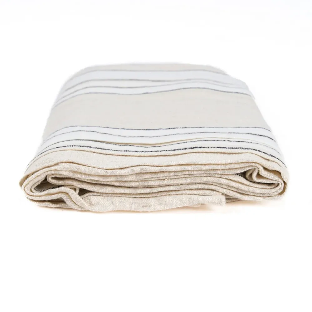 Provence tafelkleed - naturel zwart wit - 150x250 Bazar Bizar Antwerp