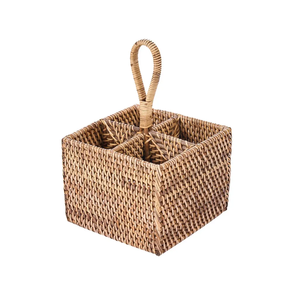 De rotan bestekhouder nr. 4 - naturel bruin Bazar Bizar Antwerp